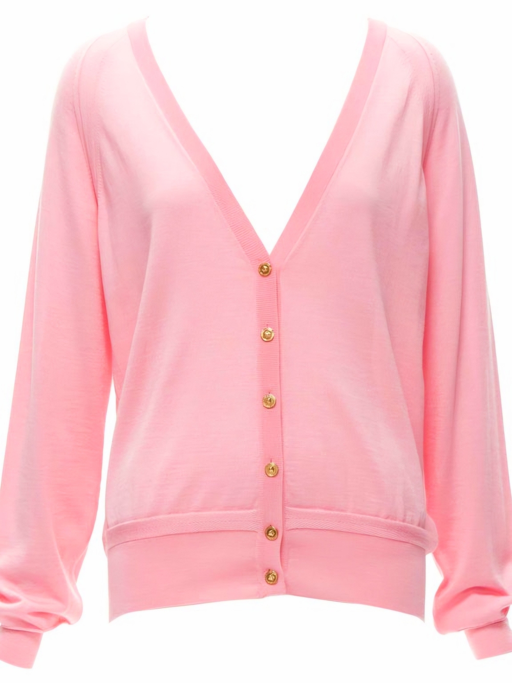 VERSACE 2020 Medusa Buttons Pink Cardigan Size 38 NWT